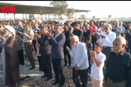 برپایی نماز عید سعید فطر در بخش اسماعیلی شهرستان جیرفت