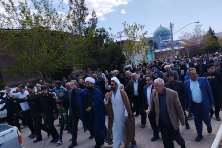 راهپیمایی مردم کوهبنان در حمایت ازپاسخ موشکی ایران به اسرائیل