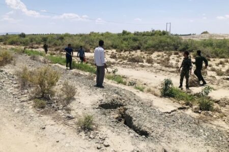 رفع تصرف ۲۸۰۰ مترمربع از اراضی ملی شهرستان جیرفت