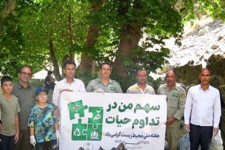 آبشار دلفارد جیرفت از زباله پاک‌سازی شد