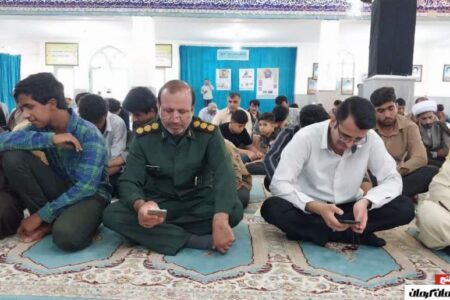 مراسم دعای عرفه در قلعه‌گنج برگزار شد