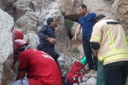نجات جان بانوی حادثه دیده در ارتفاعات صاحب الزمان(عج)