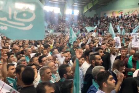 مردم ارومیه با شعار حیدر حیدر به استقبال دکتر پزشکیان رفتند