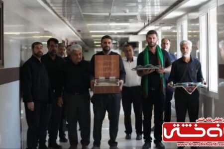 اهدای لباس حضرت علی‌اصغر (ع) به نوزادان رفسنجان