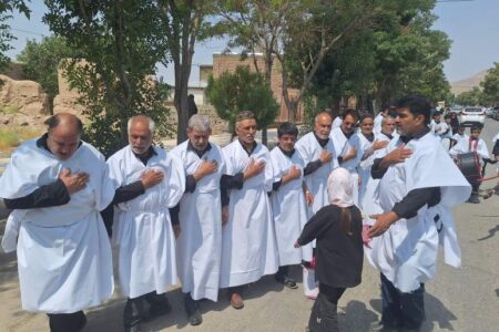 آیین تاسوعا حسینی در شهر کوهبنان برگزار شد