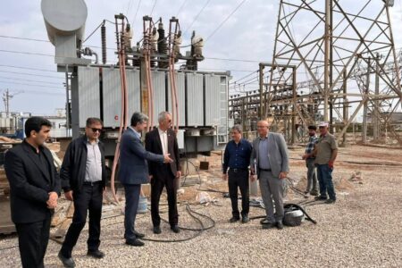 بازدید مدیرکل دفتر فنی شبکه انتقال توانیر از طرحهای اصلاح و بهینه‌سازی خوزستان