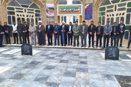 گلباران قبور مطهر شهدا در دهستان جور کوهبنان | خبر کرمان