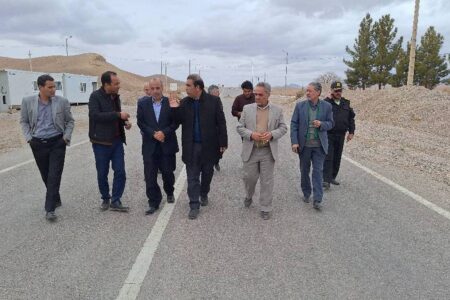 بازدید مسئولان از مراحل احداث ورودی دهستان خرمدشتِ کوهبنان | خبر کرمان