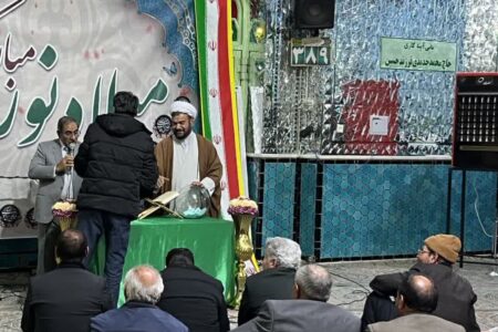 برگزاری مراسم جشن در حرم مطهر امامزاده محمد صالح انار