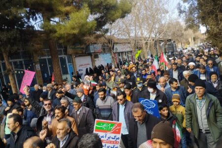 حضور باشکوه مردم کوهبنان در راهپیمایی ۲۲ بهمن | خبر کرمان