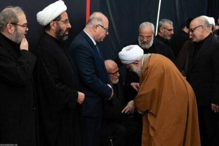 حضور نمایندگان رهبر انقلاب در مراسم ترحیم شهید نصرالله