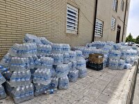 کشف محموله آب معدنی غیر استاندارد از یک کامیون در سیرجان