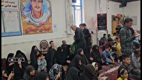 حضورمیهمانان آستان قدس امام رئوف برمزار شهید عباس عبدی در زرند