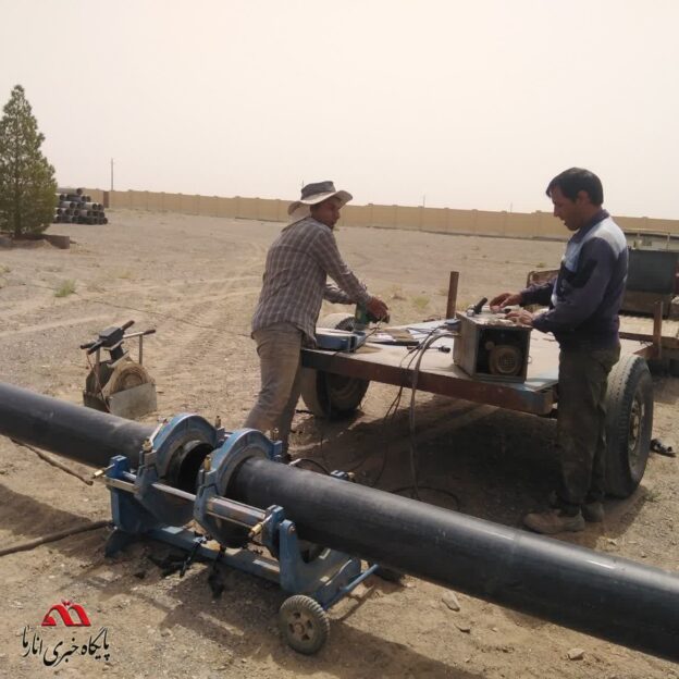 گزارشی از  خدمت رسانی به مردم در حوزه انتقال آب چاه پدافندی امین شهر به مدار مصرف
