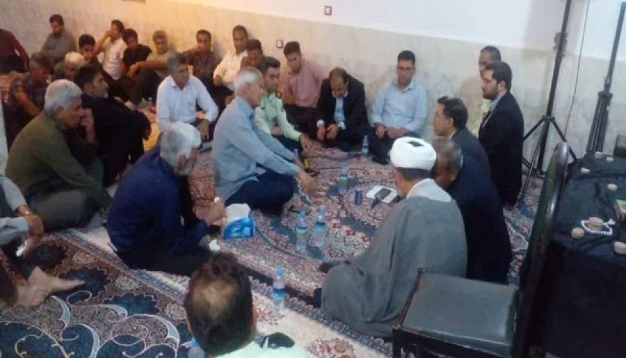 دیدار مردمی مسئولان عنبرآباد با مردم روستای «قائم»