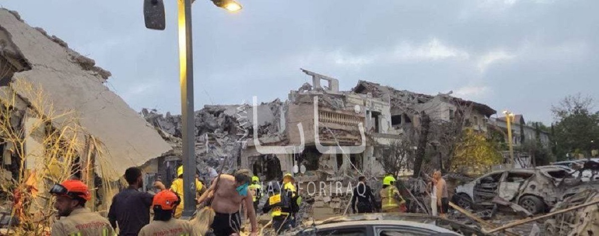 شهر ساحلی یافا در جنوب تل آویو  هدف موشک های ایرانی قرار گرفت (عکس)