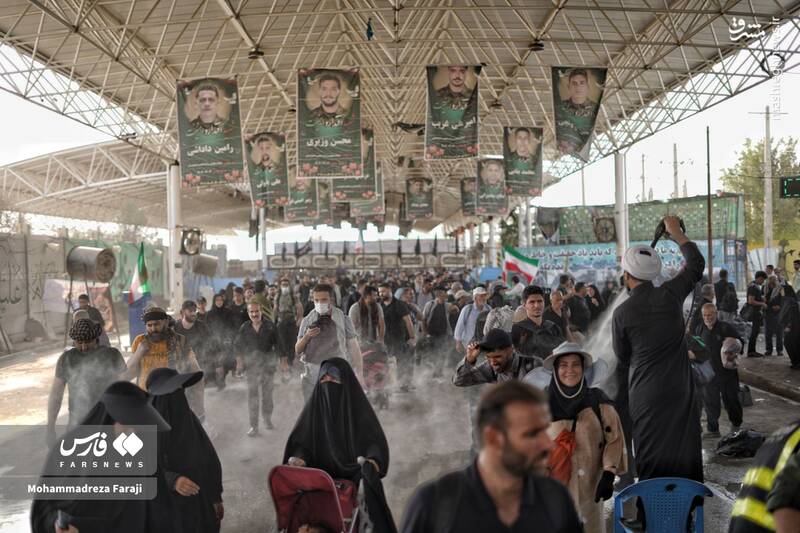 عکس/ بازگشت عاشقان حسینی از کربلا