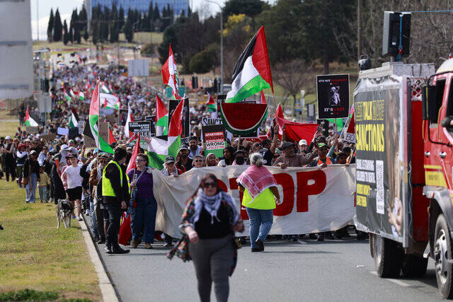 راهپیمایی یک میلیون استرالیایی علیه نسل کشی اسرائیل در غزه