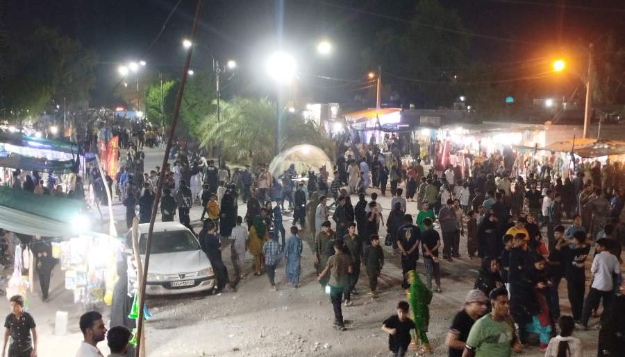 پیاده‌روی جاماندگان اربعین حسینی در قلعه‌گنج | اخبار استان کرمان