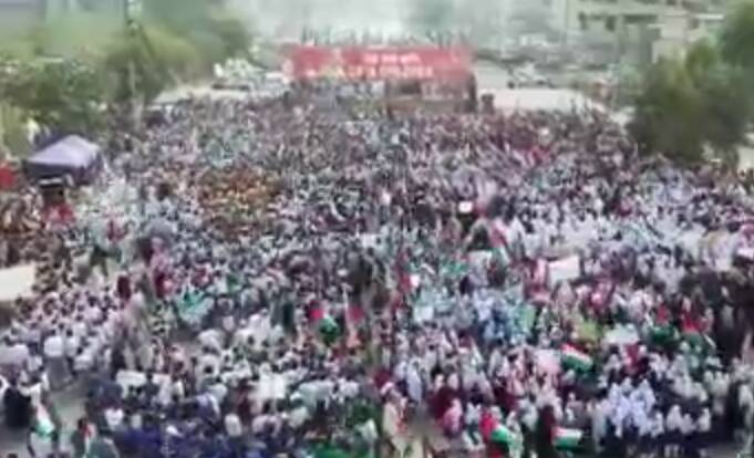 فیلم/ راهپیمایی عظیم کودکان و جوانان پاکستانی در حمایت از فلسطین