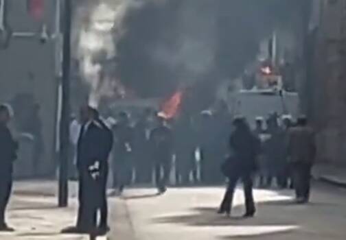 فیلم/ انفجار ون در نزدیکی دفتر نخست وزیری فرانسه