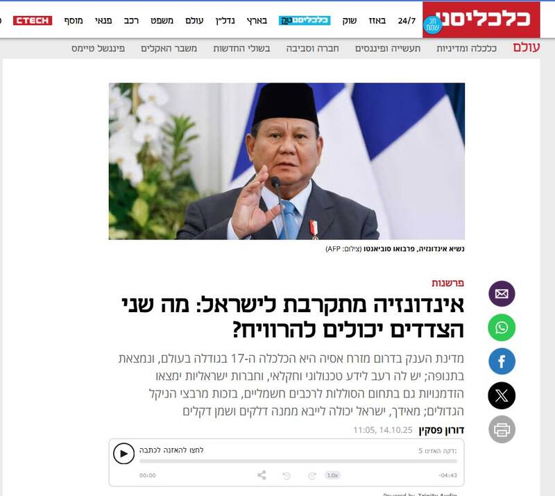 چشم طمع صهیونیست‌ها به بازارهای اقتصادی اندونزی