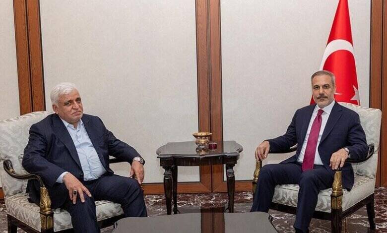 گفت‌وگوی تلفنی فیدان و رئیس الحشد الشعبی عراق