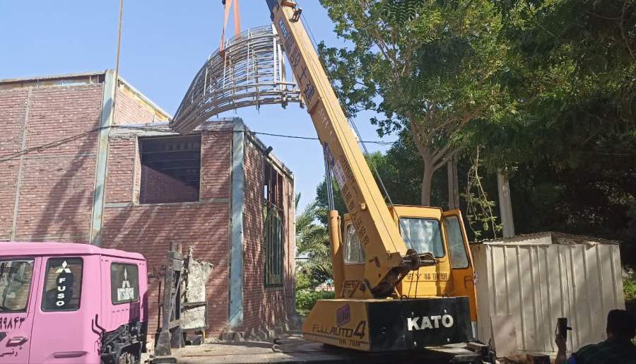 گنبد مقبره شهدای گمنام رودبار جنوب نصب می‌شود | اخبار استان کرمان