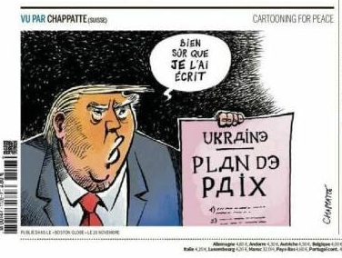 کاریکاتور / طرح روسی ترامپ برای اوکراین