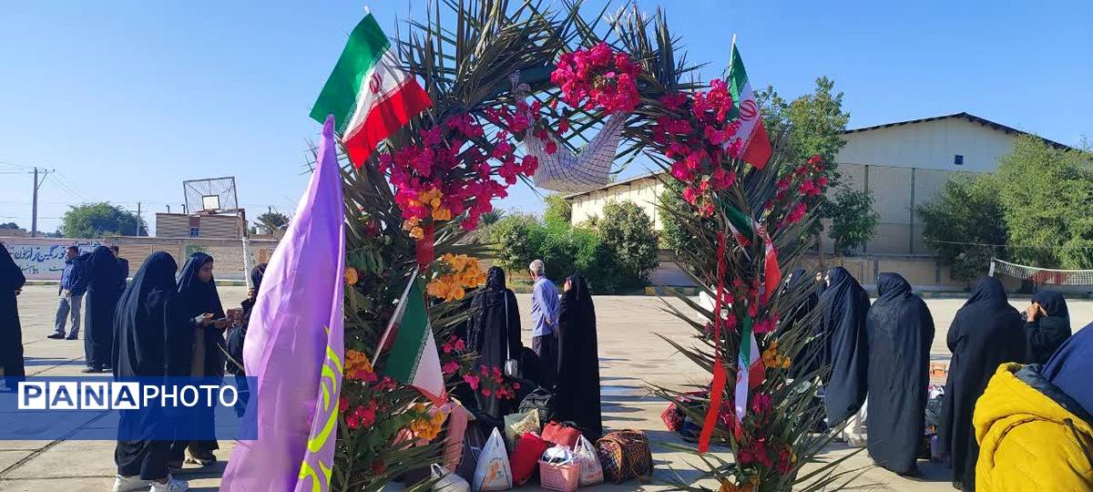 اعزام ۷۶ دانش‌آموز دختر فاریابی به مناطق عملیاتی جنوب کشور