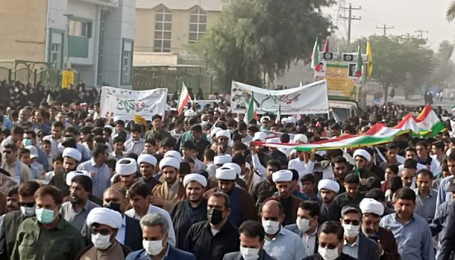 حضور پرشور کهنوجی‌ها در راهپیمایی ۱۳ آبان | اخبار استان کرمان