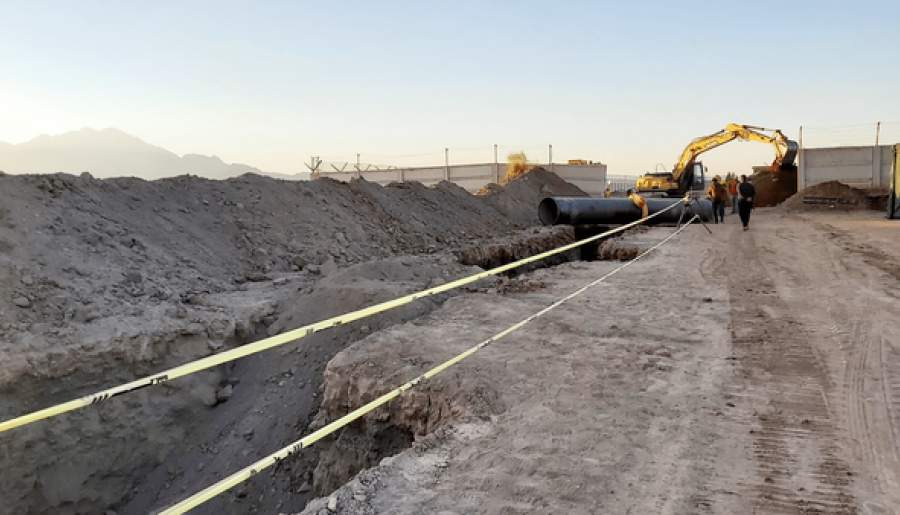 پایان عملیات لوله‌گذاری انتقال آب به شهر کرمان