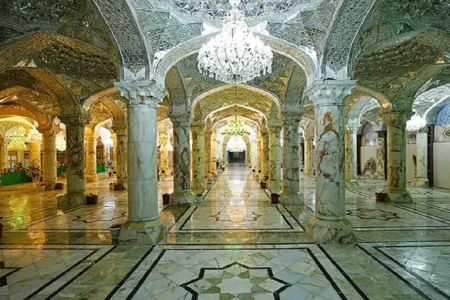 افتتاح صحن حضرت زهرا(س) در نجف، با حضور رئیس دفتر رهبر انقلاب (+عکس)