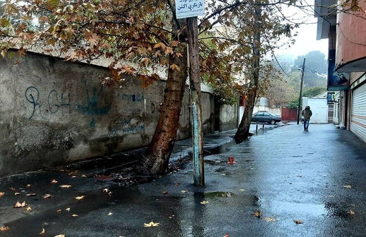 فیلم/ نم باران پاییزی خیابان‌های کرج را خیس کرد