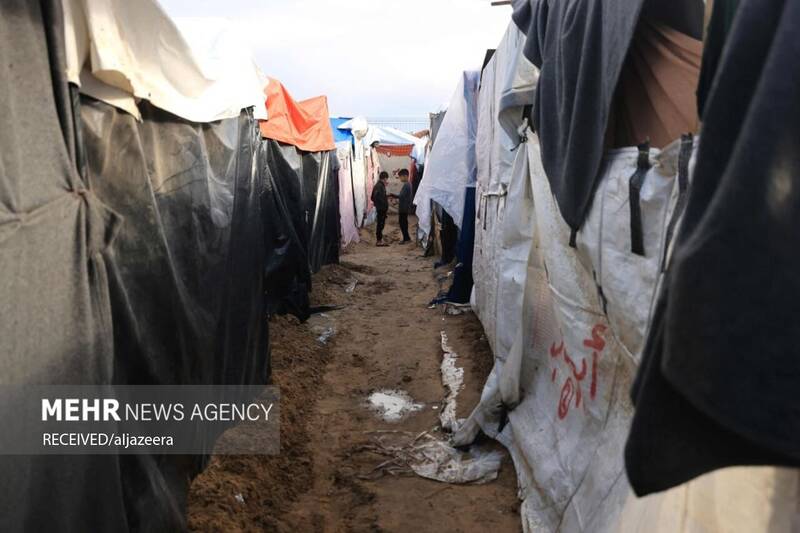 ۲۵۰ هزار خانواده زیر باران و سیلاب؛ غزه در آستانه فاجعه انسانی