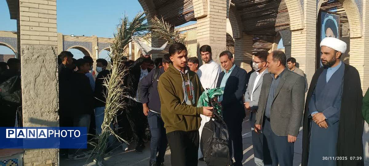 اعزام ۷۷ دانش‌آموز پسر فاریابی به مناطق عملیاتی جنوب کشور