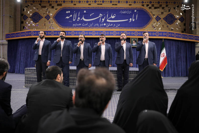 عکس/ دیدار رهبر انقلاب با خانواده‌ شهدای جنگ ۱۲ روزه