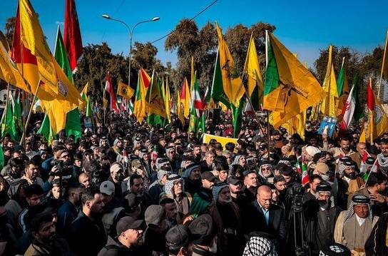 تجمع گسترده و حماسی مردم موصل در حمایت از ایران