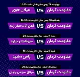 کرمان میزبان رقابت‌های لیگ دسته دوم فوتسال کشور | اخبار کرمان و شهرستان ها