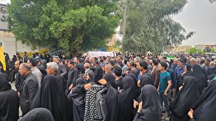 خانم مدیر شهید میناب در جیرفت کرمان دفن شد+فیلم | خبر کرمان