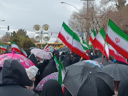 زیر باران رحمت؛روایت قدم‌های مردم رفسنجان در راهپیمایی روز قدس | اخبار رفسنجان