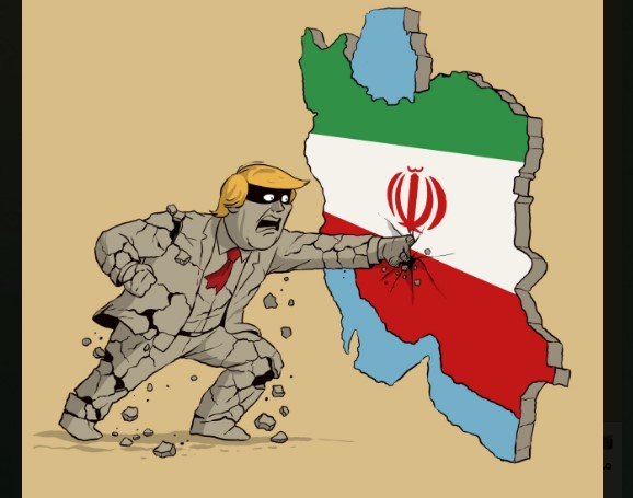 واکنش کنایه آمیز کاریکاتوریست یمنی به اظهارات ترامپ در مورد فروپاشی ایران