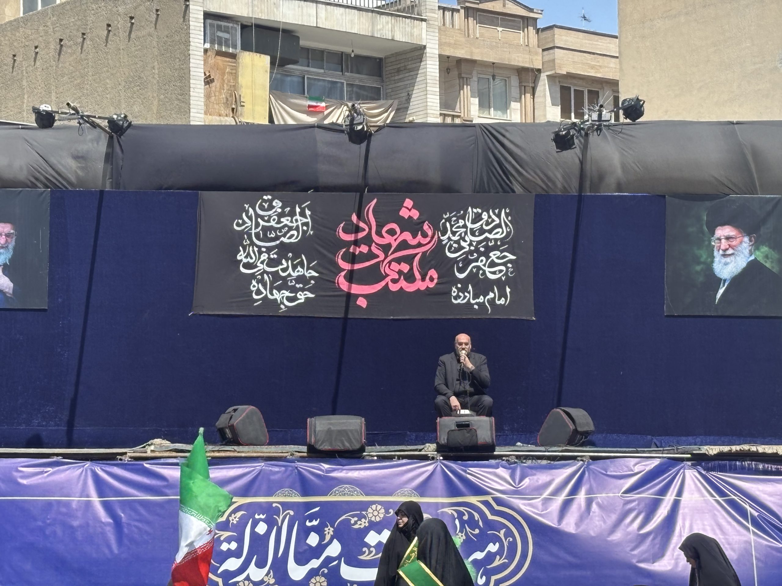 تجمع مردمی «مکتب شهادت» در میدان جمهوری+ عکس و فیلم