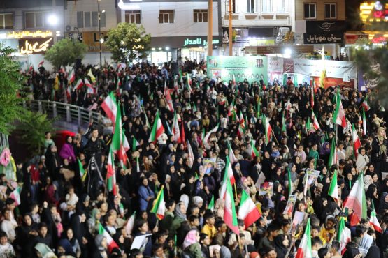 گزارش تصویری؛پنجاه و پنجمین شب گردهمایی مردم رفسنجان در حمایت از نیروهای مسلح | اخبار رفسنجان