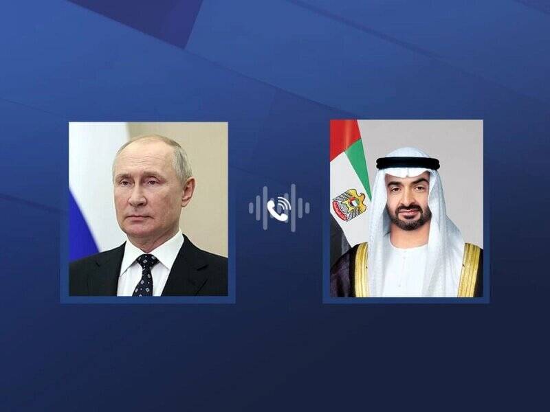 گفت‌وگوی تلفنی پوتین و رئیس امارات درباره ایران