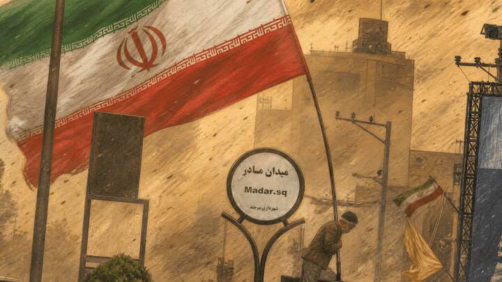 فیلم/ این پیرمرد پرچم ایران را در طوفان شن هم رها کرد!