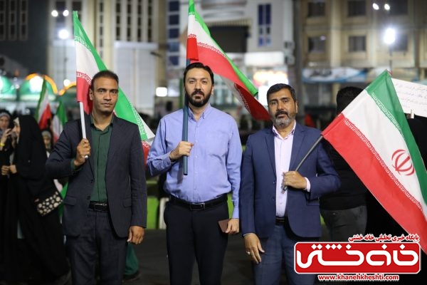 گزارش تصویری؛نودمین شب گردهمایی مردم رفسنجان در حمایت از نیروهای مسلح | اخبار رفسنجان