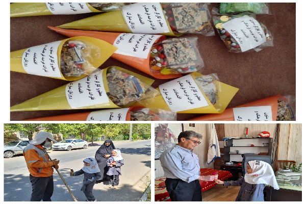 تجلیل دانش‌آموزان کوهبنانی از کارگران شهری | اخبار استان کرمان
